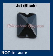 RG Premium Rectangle Sew On Jet 